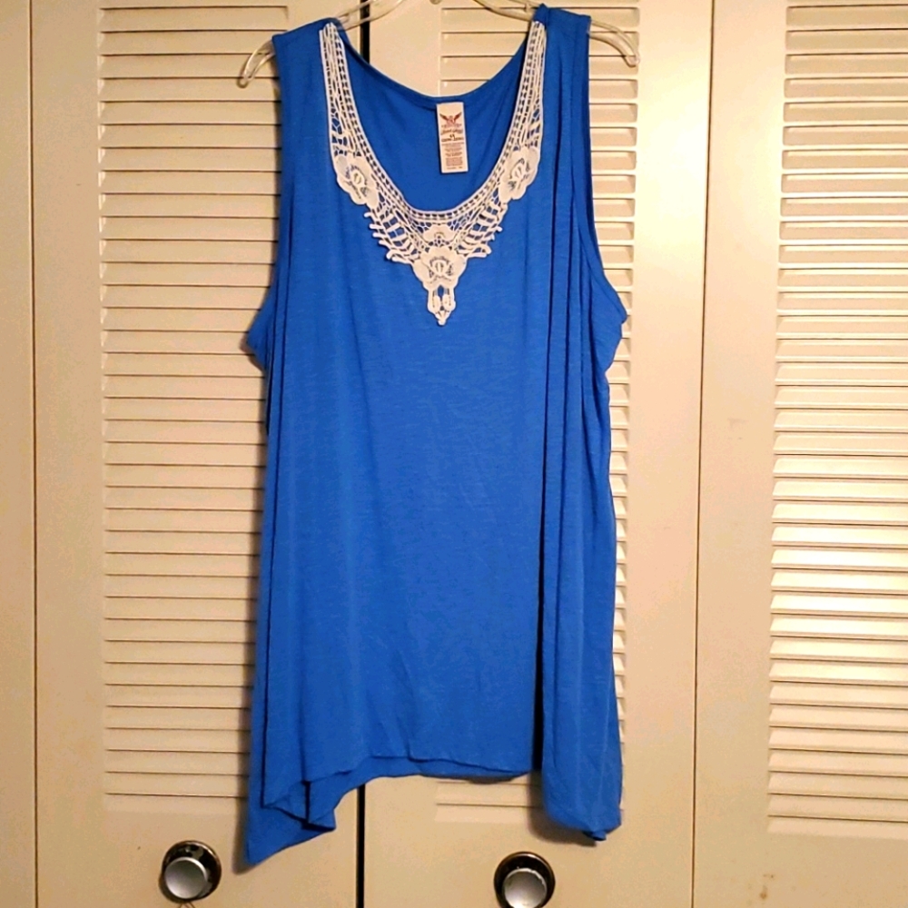 Blue tank top